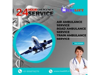 Book Medilift Air Ambulance Service in Bhopal for Restorative Relocation