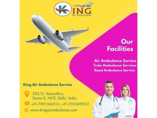 Select Air Ambulance Service in Bhopal by King with Certified Medical Crew