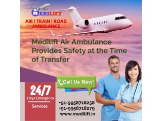 Use the High Rated Air Ambulance in Patna with Unconventional Medical Setup via Medilift