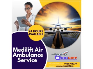 Take the Quick Air Ambulance in Kolkata by Medilift with Medical Team at Right Charge