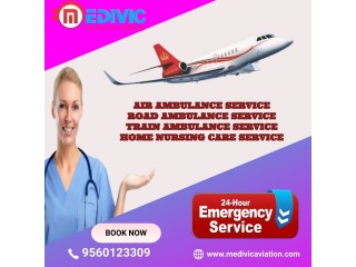 Take Emergency ICU Air Ambulance in Indore by Medivic with Certified Team