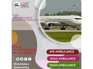Book Air Ambulance Services in Bangalore by King with Best ICU Setup