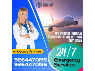 Acquire Specific Emergency Charter Air Ambulance from Kolkata to Delhi by Sky
