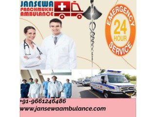 Get Excellent Medical Features Ambulance Service in Rajendra Nagar by Jansewa Panchmukhi